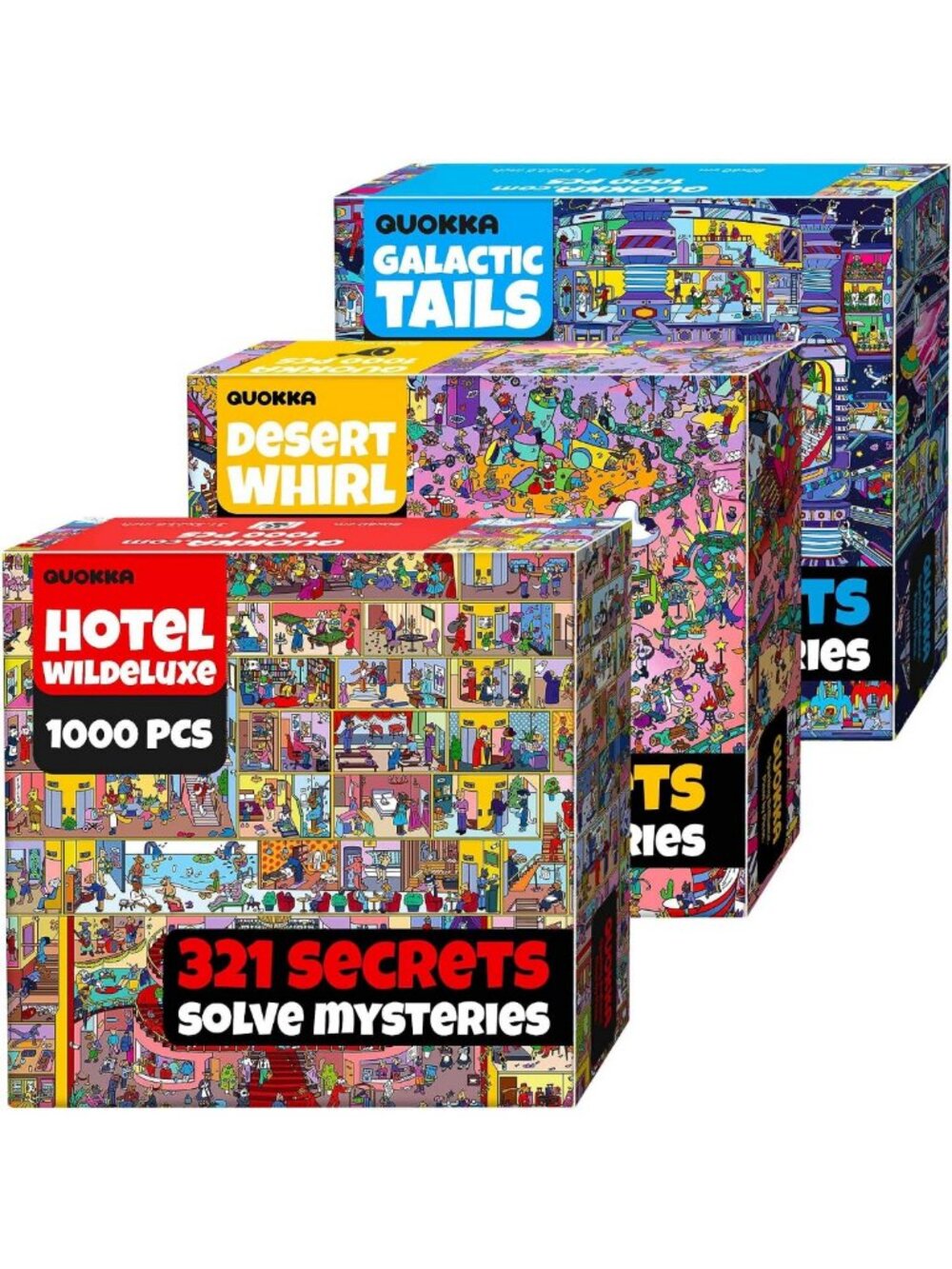 1000 Piece Jigsaw Puzzle Set for Adults - Fun Brain Teasers & Family Activity